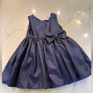 H&M girls, sparkly, navy blue dress, size 4T